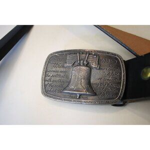 Liberty bell belt buckle and belt